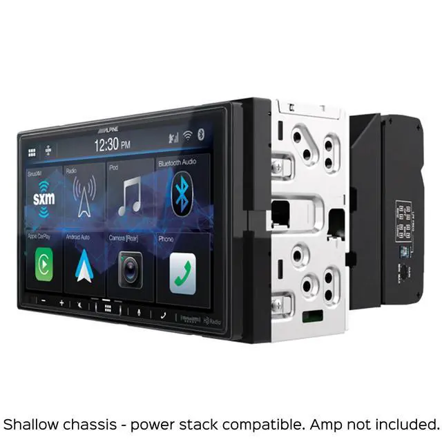 Alt view image 3 of 4 - Alpine iLX-407 Shallow Chassis 7-Inch Receiver w/ R2-A60F 4 channel Amp &. (2) pairs of R2-S69 6x9"