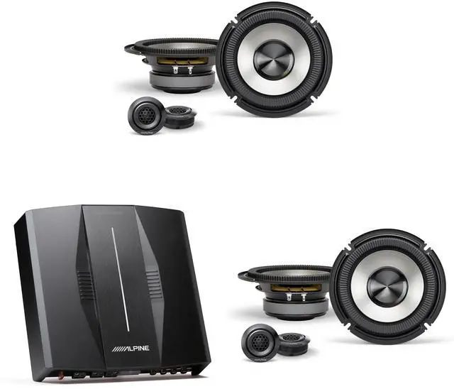 Main image of Alpine Optim8 DSP Amp & BassRev (2 pair ) BRV-S65C 6.5" Speaker Set