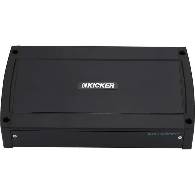 Alt view image 2 of 4 - Kicker Pontoon - Tritoon Boat Premium Audio Upgrade, (4) 6.5" LED Marine Speakers, 10" Subwoofer tube & KXMA 5Ch. Marine Amplifier Bundle