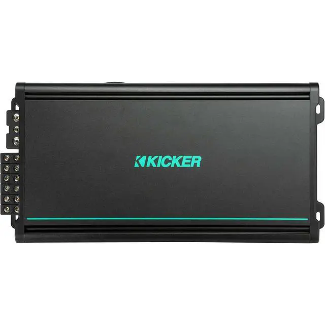 Alt view image 2 of 4 - Kicker Marine Audio System KM654L 6.5" LED Speakers (6 Total) with 48KXMA4006 6-Channel Amplifier Pontoon & Wake Boat Speaker Upgrade