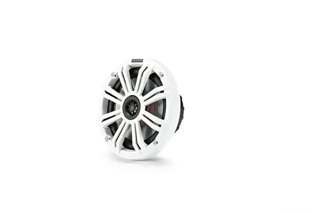 Alt view image 3 of 4 - Kicker 6.5" Marine Speakers LED KM65 RGB 4 Pack Coaxial Boat Speakers Waterproof White Sport Grille Pontoon Marine Audio System Upgrade