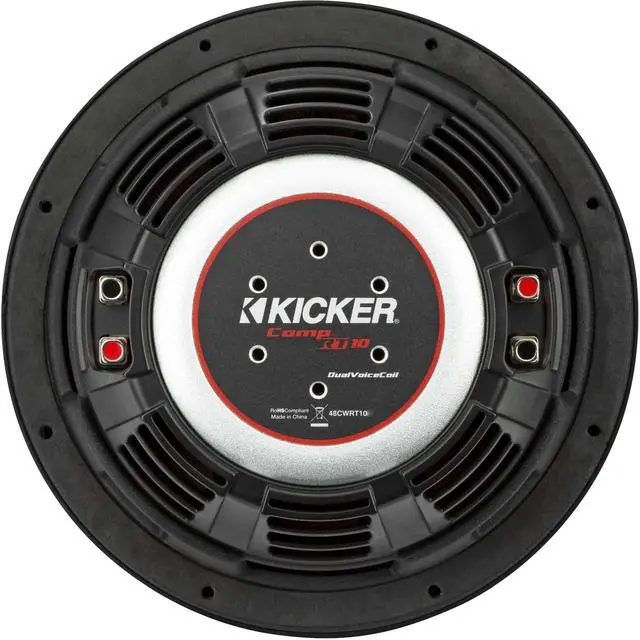 Alt view image 3 of 4 - Kicker 48CWRT102 CompRT 10in Sub 47KBRW10 Passive Radiator Bundle