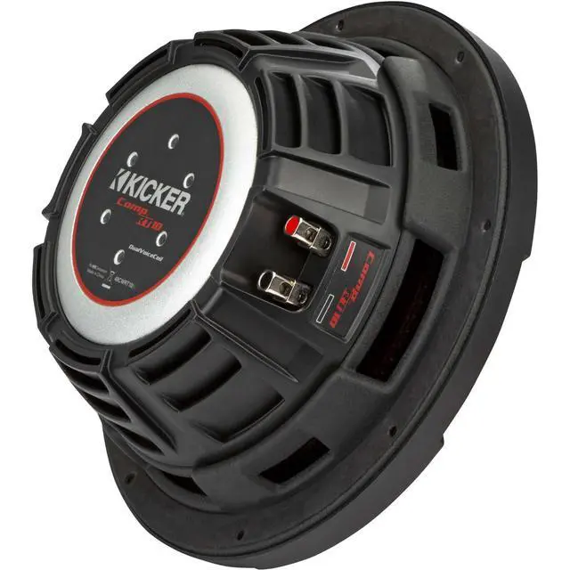 Alt view image 4 of 4 - Kicker 48CWRT102 CompRT 10in Sub 47KBRW10 Passive Radiator Bundle