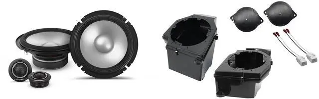 Main image of Alpine S2-S65C 6.5" S-Series Component Speakers Bundle with Front 6.5" Speaker PodsTweeter Adaptors and Pods Compatible with Jeep JL (2018-2023) & JT (2020-2023)