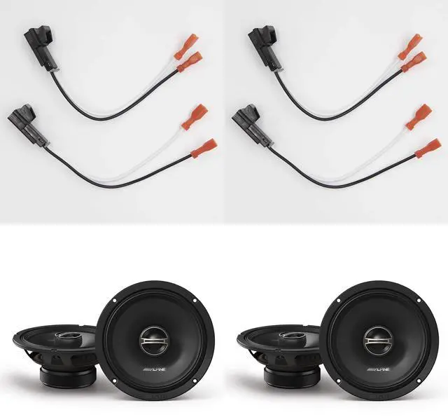 Main image of Alpine DM ( 2 Pair ) 6.5" w/ Speaker Wiring Harness For select 1988-up GM vehicles