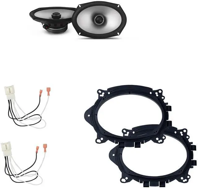 Main image of Alpine Speakers 6X9 inch for Ford F-150 2015-2024 Upgrade Kit - Pair of S2 Series with Adapters and Harness, Car Audio Front Door Speaker S2-S69