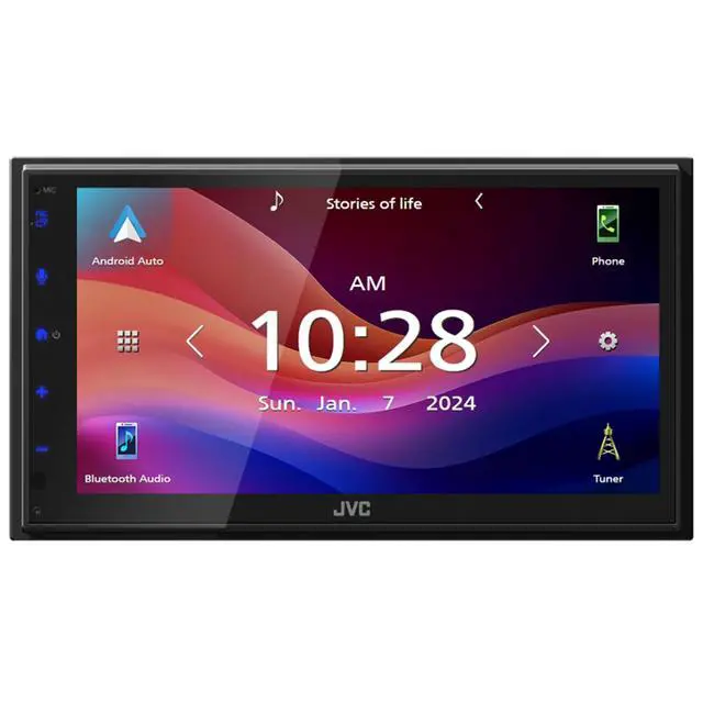 Alt view image 2 of 4 - JVC KW-M590BT CarPlay Stereo + RM-RK259 Wireless Remote