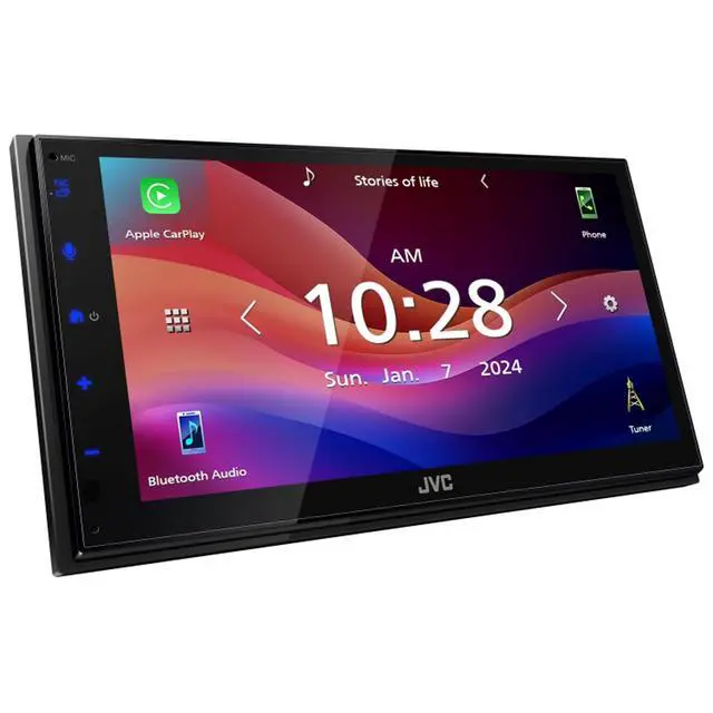 Alt view image 3 of 4 - JVC KW-M590BT CarPlay Stereo + RM-RK259 Wireless Remote