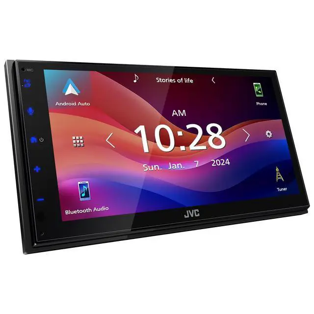Alt view image 4 of 4 - JVC KW-M595BT CarPlay Stereo + RM-RK259 Wireless Remote