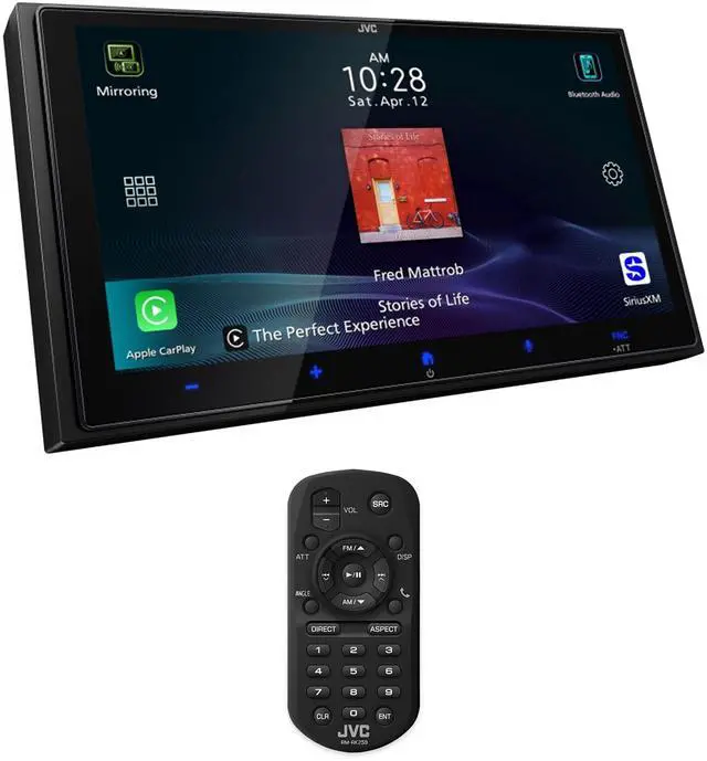 Main image of JVC KW-M795BW Wireless CarPlay Stereo + RM-RK259 Remote