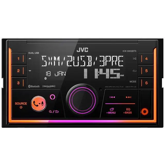Alt view image 3 of 4 - JVC 2-DIN Bluetooth Stereo + 6.75in + 6x9 Speaker Bundle