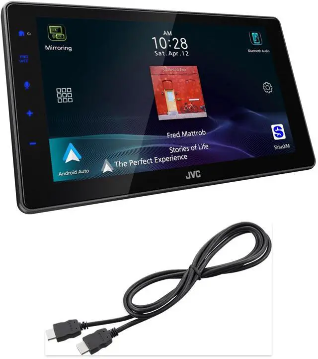 Main image of JVC KW-Z900W 9in CarPlay Stereo + KS-U60 HDMI Extension Cable