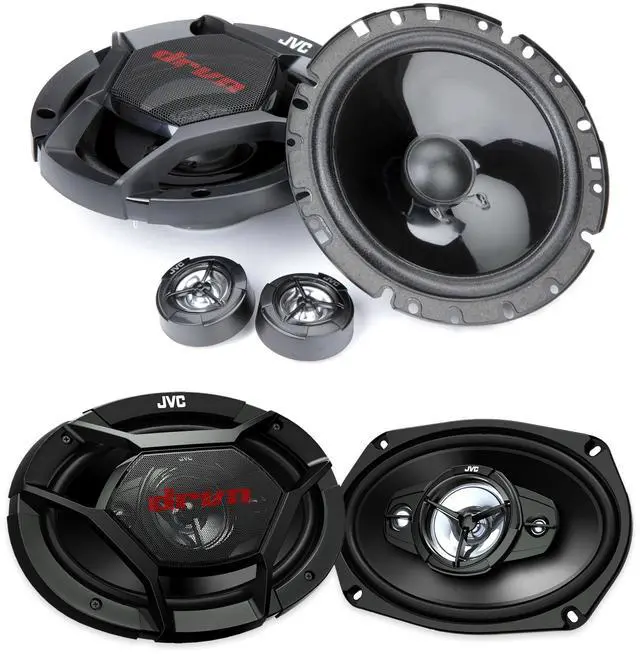 Main image of JVC 6.75in Component + 6x9 4-Way Speaker Upgrade Bundle