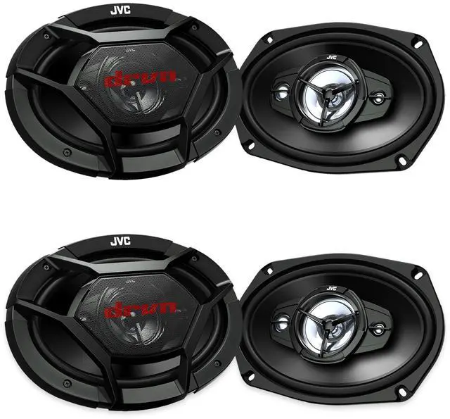 Main image of JVC CS-DR6941 6x9 4-Way 4-Speaker Car Audio Bundle