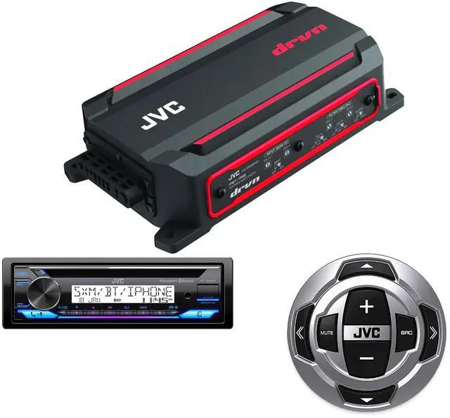 Main image of JVC Marine CD Bluetooth Stereo + 4-Ch Amp + Wired Remote