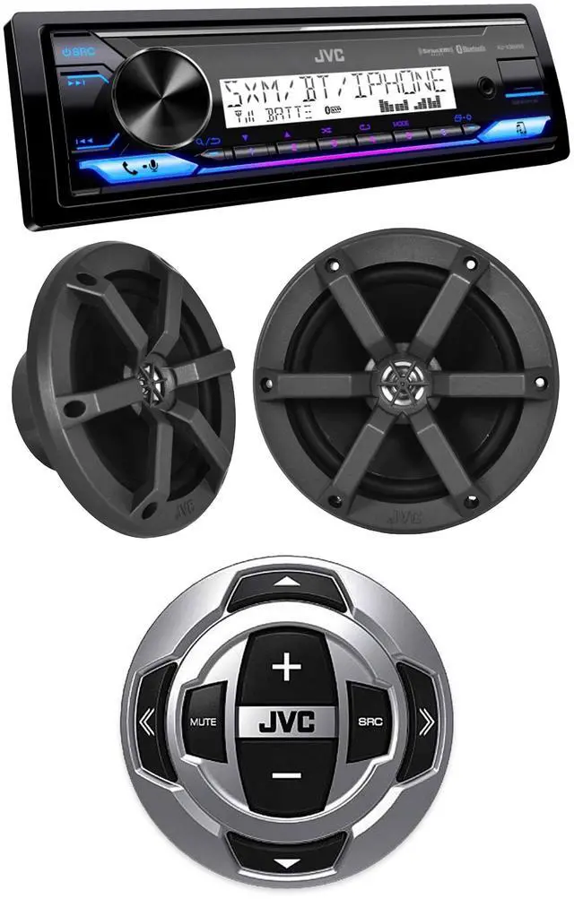 Main image of JVC Marine Bluetooth Stereo + 6.5in Speakers + Wired Remote