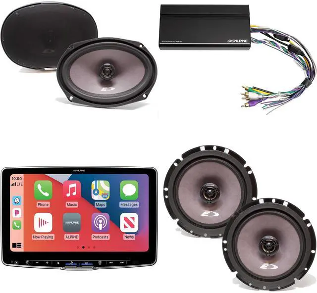 Main image of Alpine ILX-F511 Halo11 11" Multimedia Touchscreen Receiver & A Pair Alpine SXE-1726S 6.5" Coax, SXE-6926S 6x9 Coax & Power Pack