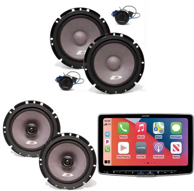 Main image of Alpine ILX-F511 Halo11 11" Multimedia Touchscreen Receiver w/ A Pair Alpine SXE-1751S 6.5" Component and A Pair SXE-1726S 6.5" Coax Speakers