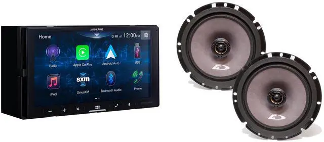 Main image of Alpine iLX-W670-S Digital Multimedia Receiver w/ Alpine SXE-1726S 6.5" Coax