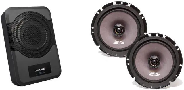 Main image of Alpine Powered Subwoofer & 6.5" Coax Audio Upgrade , SXE-1726S, PWE-S8