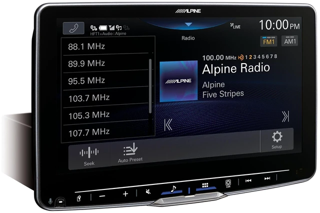 Alt view image 2 of 4 - Alpine ILX-F509 Halo9 9" Multimedia Receiver with KTX-NS01 Nav Module, SXV300v1 Sat Tuner, SWI-CP5 Steering Wheel Interface, BU Camera