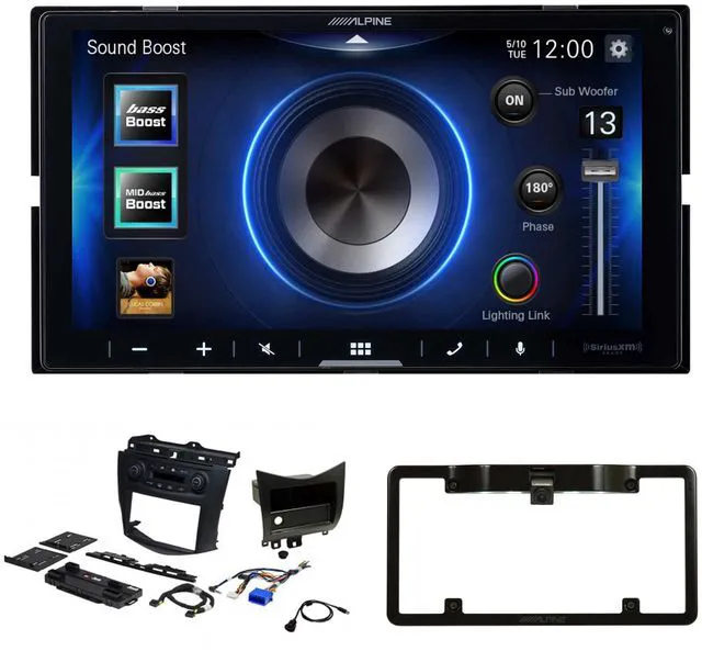 Main image of Alpine ILX-W670 7-Inch Receiver + PAC RPK4-HD1101 2003-07 Honda Accord Kit + Back up Camera and License Plate Frame