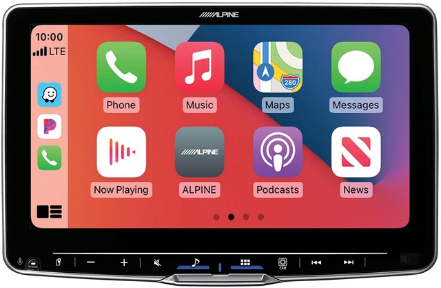 Alt view image 3 of 4 - Alpine ILX-F509 Halo9 9" Multimedia Receiver w/ KTX-NS01 Nav Module, Satellite Tuner, Steering Wheel Interface, & Camera w/ Frame