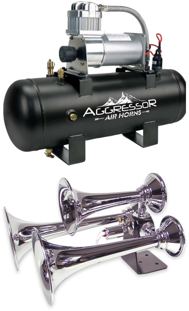 Main image of Rostra AH-D300+ Train Horn + AC-20MP 2.0-Gallon Compressor