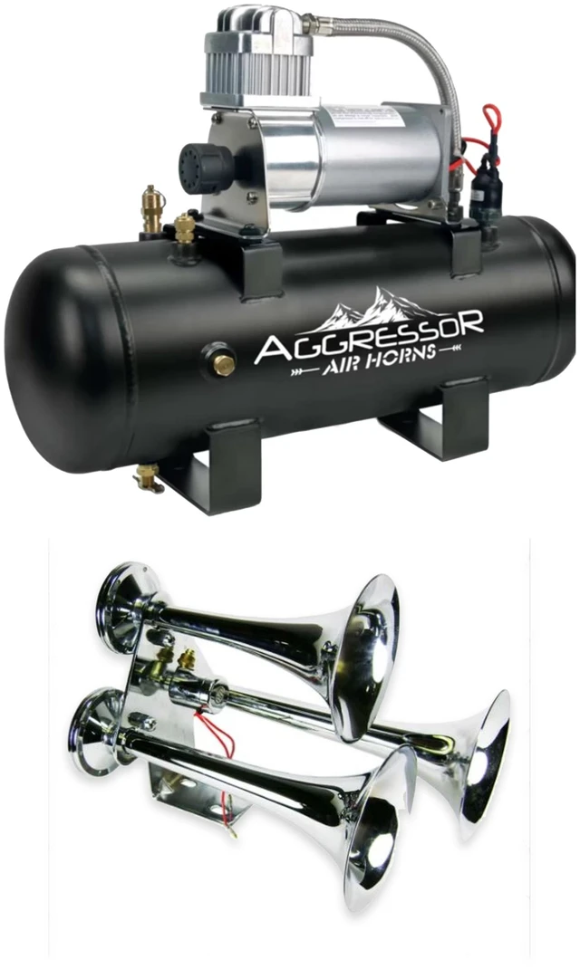 Main image of Rostra AH-300 Train Horn + AC-20MP 2.0-Gallon Compressor
