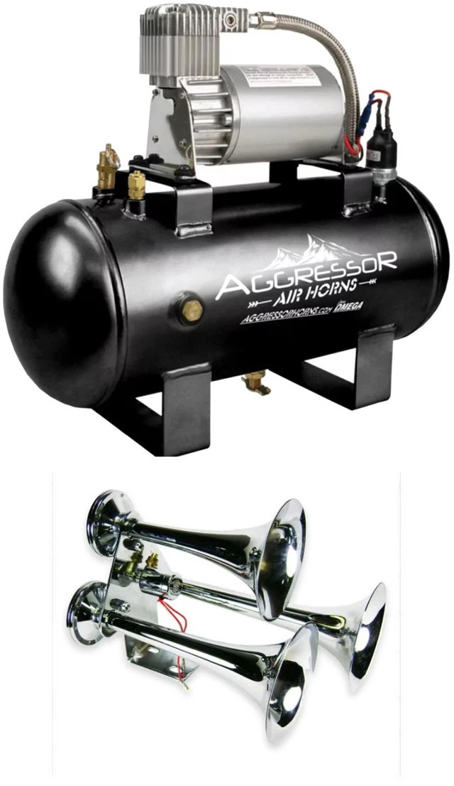 Main image of Rostra AH-300 Train Horn + AC-15MP 1.5-Gallon Compressor