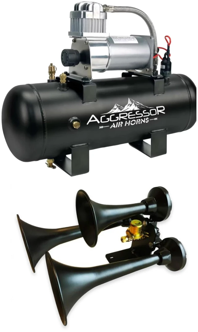 Main image of Rostra AH-300BLK Train Horn + AC-20MP 2.0-Gallon Compressor