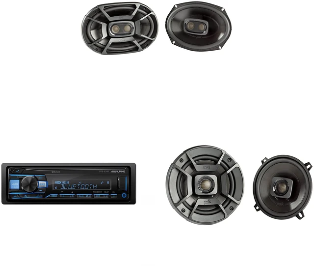 Main image of Alpine UTE-83BT Single Din Source Unit w/ DB522 5.25" & DB692 6x9" Speaker Bundle