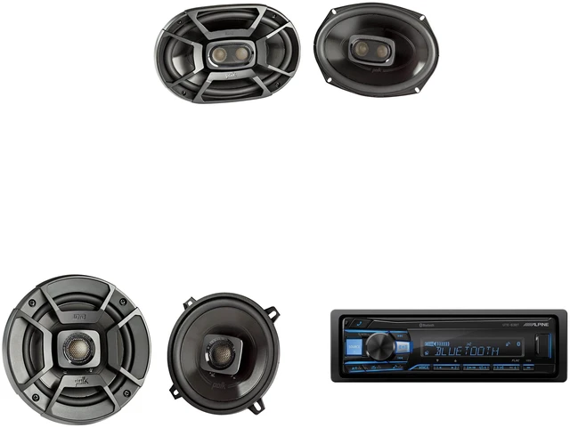 Main image of Alpine UTE-63BT Single Din Source Unit w/ DB522 5.25" & DB692 6x9" Speaker Bundle