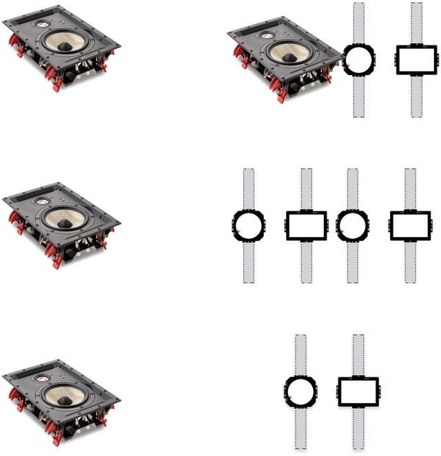 Main image of Focal 300 IW6 4-Speaker + 4-Bracket Preconstruction Package