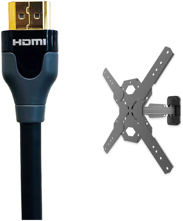 Main image of Kanto PS200 Full Motion TV Mount + Tributaries 3m 48G HDMI Kit