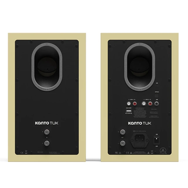 Alt view image 4 of 4 - Kanto TUK Gloss Butter + SP32 Black + Tributaries 2m Toslink Premium TV Audio Kit