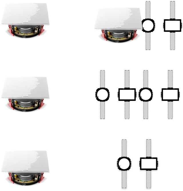 Main image of Focal 300 ICW4 4-Speaker + 4-Bracket Preconstruction Package