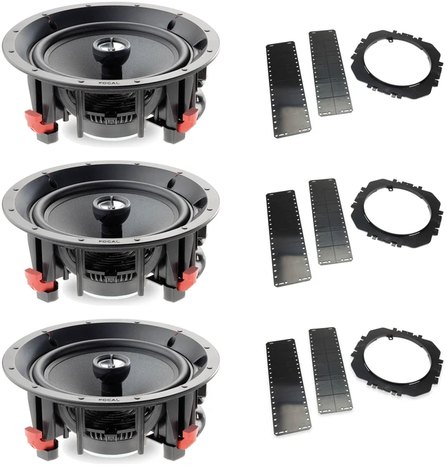 Main image of Focal 100 ICW8 3-Speaker + 3-Bracket Preconstruction Package