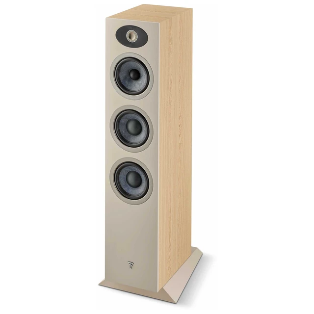 Alt view image 2 of 4 - Focal Theva No2 Light Wood Speakers (Pair) + WiiM Amp Ultra Silver