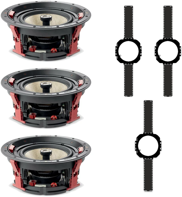 Main image of Focal 300 ICW8 3-Speaker + 3-Bracket Preconstruction Package