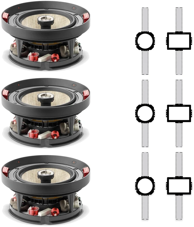 Main image of Focal 300 ICW6 3-Speaker + 3-Bracket Preconstruction Package