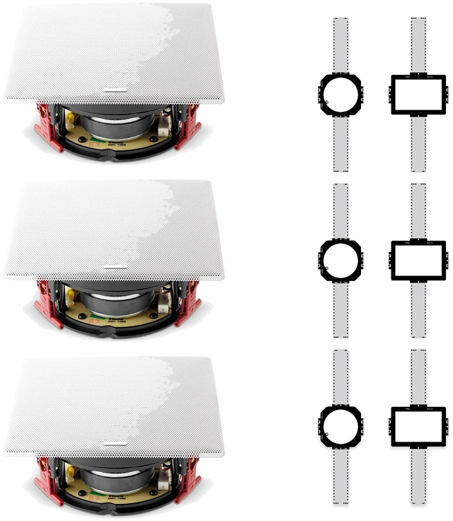 Main image of Focal 300 ICW4 3-Speaker + 3-Bracket Preconstruction Package