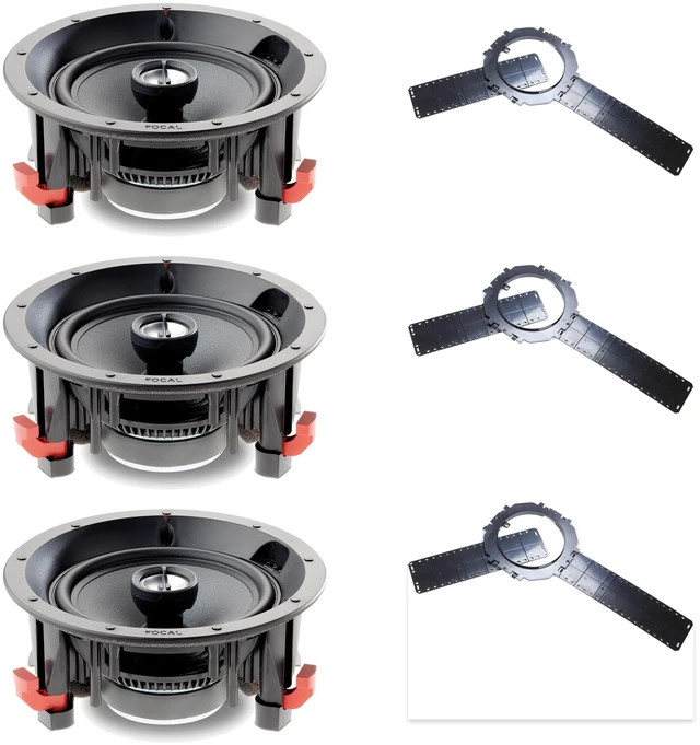 Main image of Focal 100 ICW6 3-Speaker + 3-Bracket Preconstruction Package