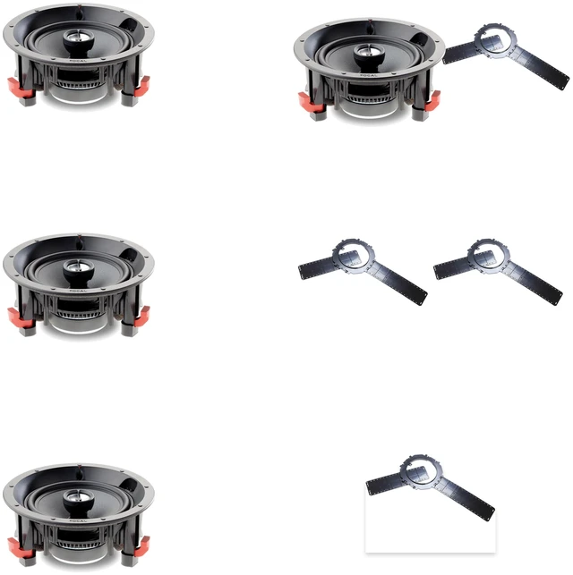 Main image of Focal 100 ICW6 4-Speaker + 4-Bracket Preconstruction Package