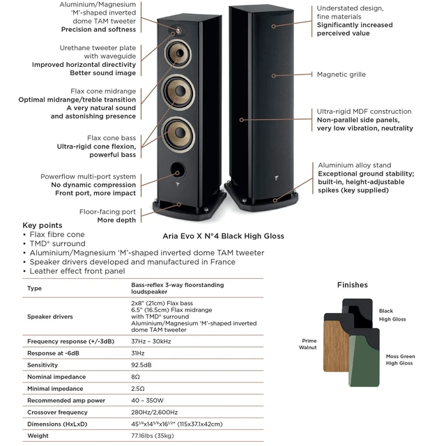 Alt view image 3 of 4 - Focal Aria Evo X N°4 Prime Walnut Stereo Pair