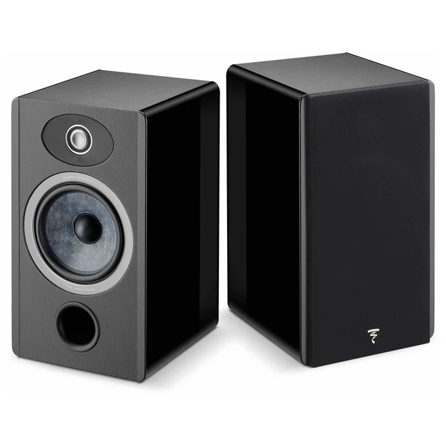 Alt view image 2 of 4 - Focal Vestia No1 Black Speakers (Pair) + WiiM Amp Ultra Silver