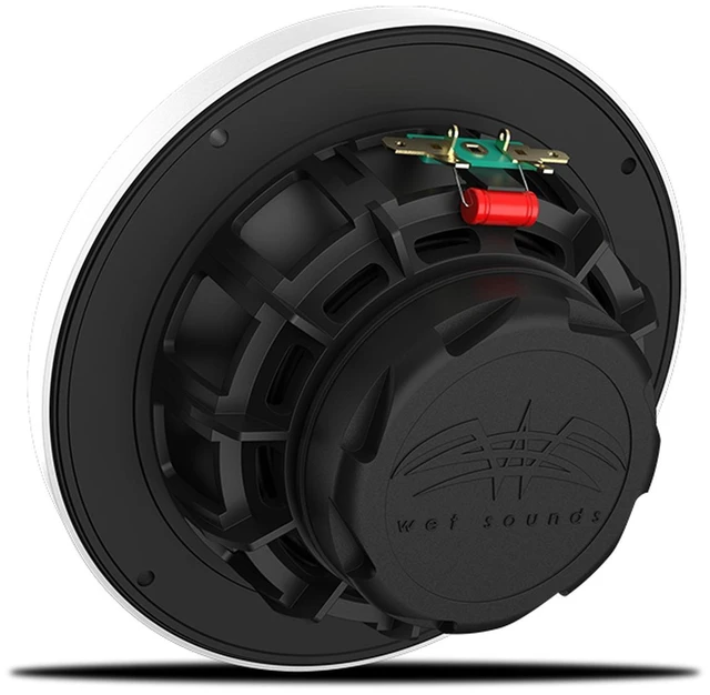 Alt view image 4 of 4 - Wet Sounds RECON 6 XW-W RGB LED Recon Series 6.5" 60-Watt RMS Coaxial Speakers With White XW Grilles (Pair)