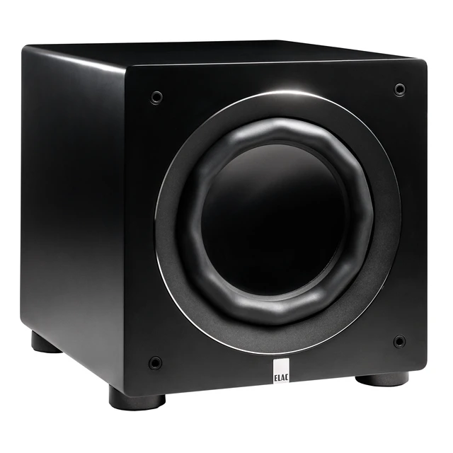 Alt view image 2 of 4 - ELAC Carina BS243.4 Satin Black Bookshelf Speakers + RS500 10in Varro Reference Subwoofer