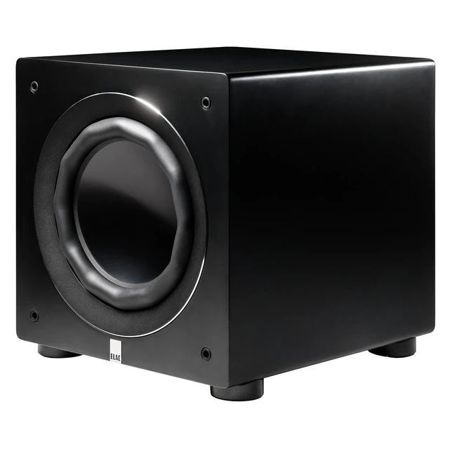 Alt view image 3 of 4 - ELAC Carina BS243.4 Satin Black Bookshelf Speakers + RS500 10in Varro Reference Subwoofer