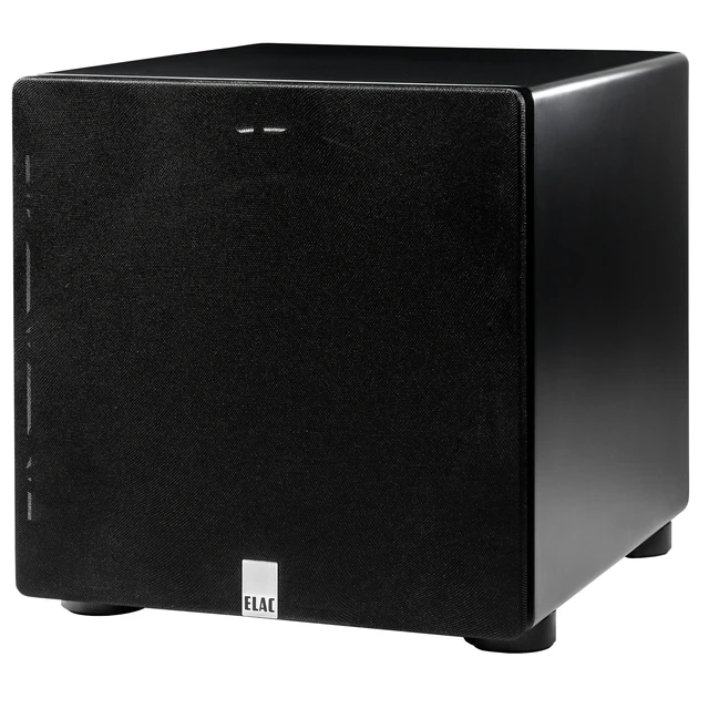 Alt view image 4 of 4 - ELAC Carina BS243.4 Satin Black Bookshelf Speakers + RS500 10in Varro Reference Subwoofer